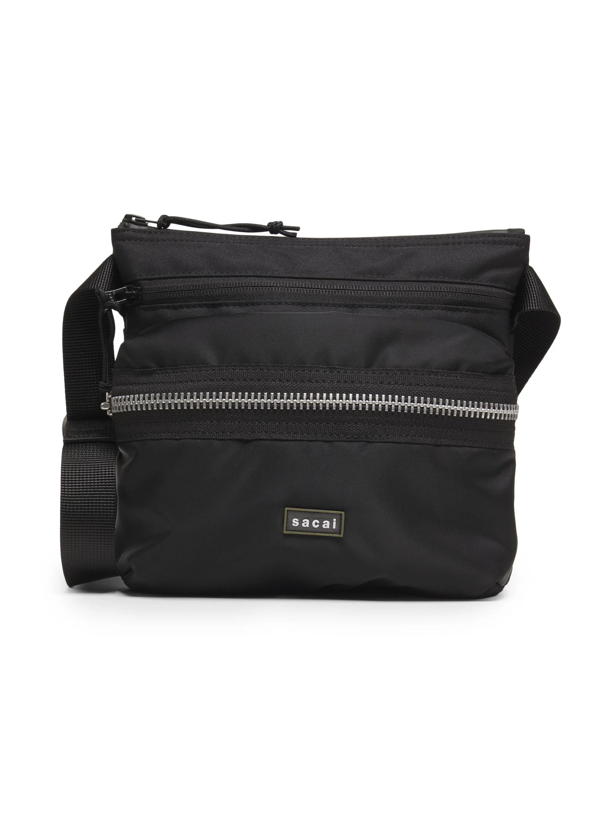 Men's Pocket Sacoche Crossbody Bag - Black - 1