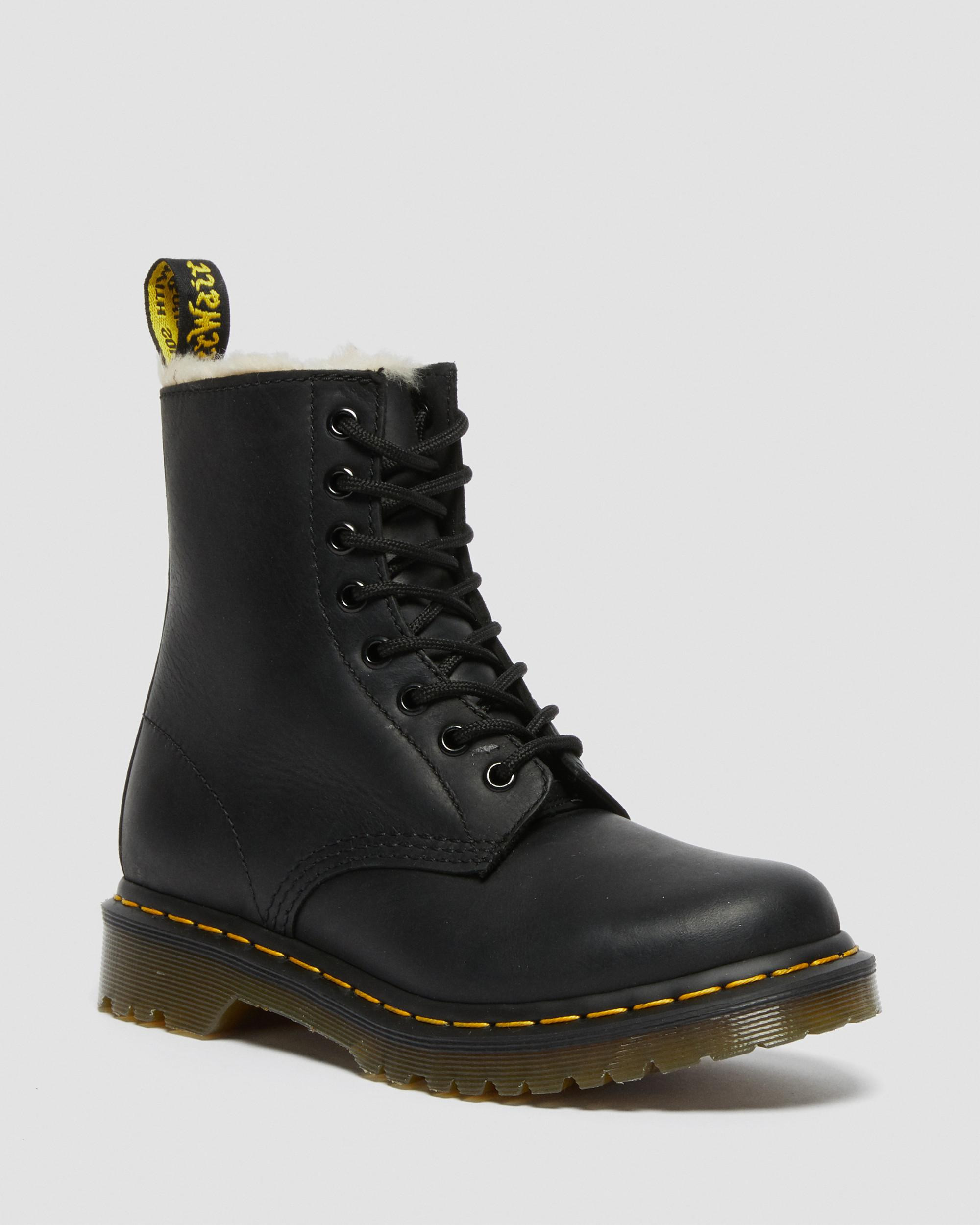 1460 Women's Faux Fur Lined Lace Up Boots - 1