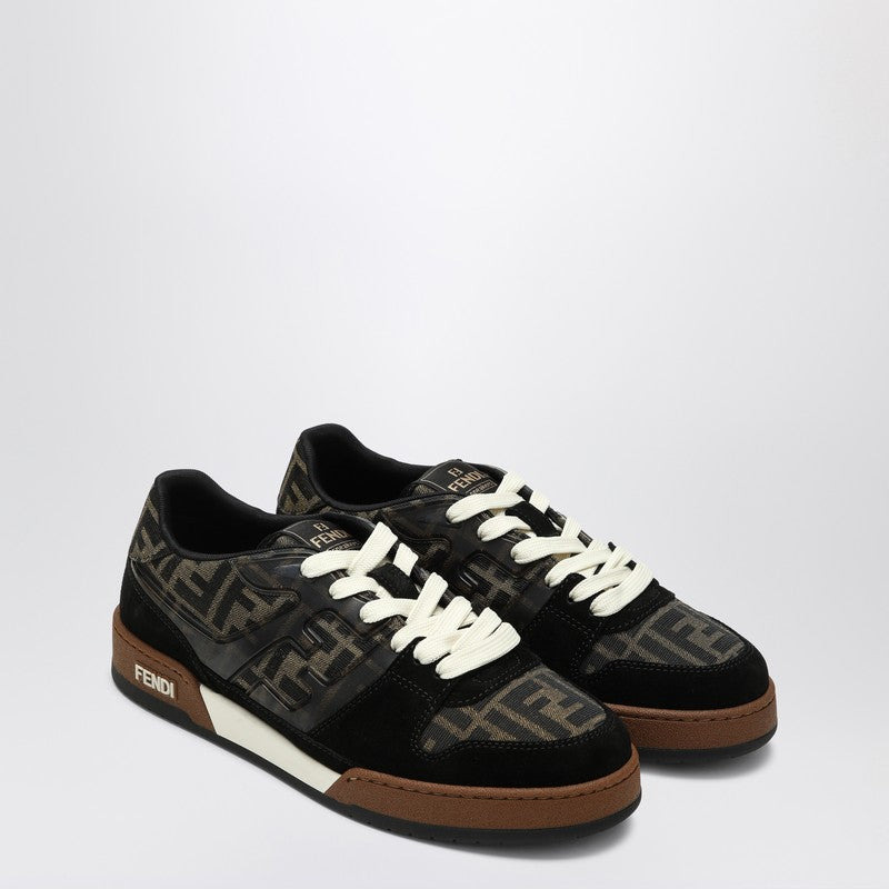 Fendi Fendi Match Sneaker In Black/Brown Ff Jacquard Men - 2