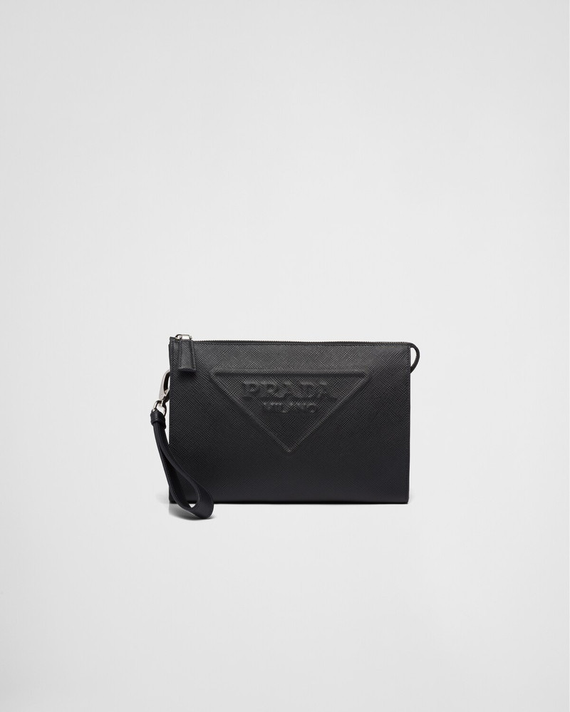 Saffiano leather pouch 1