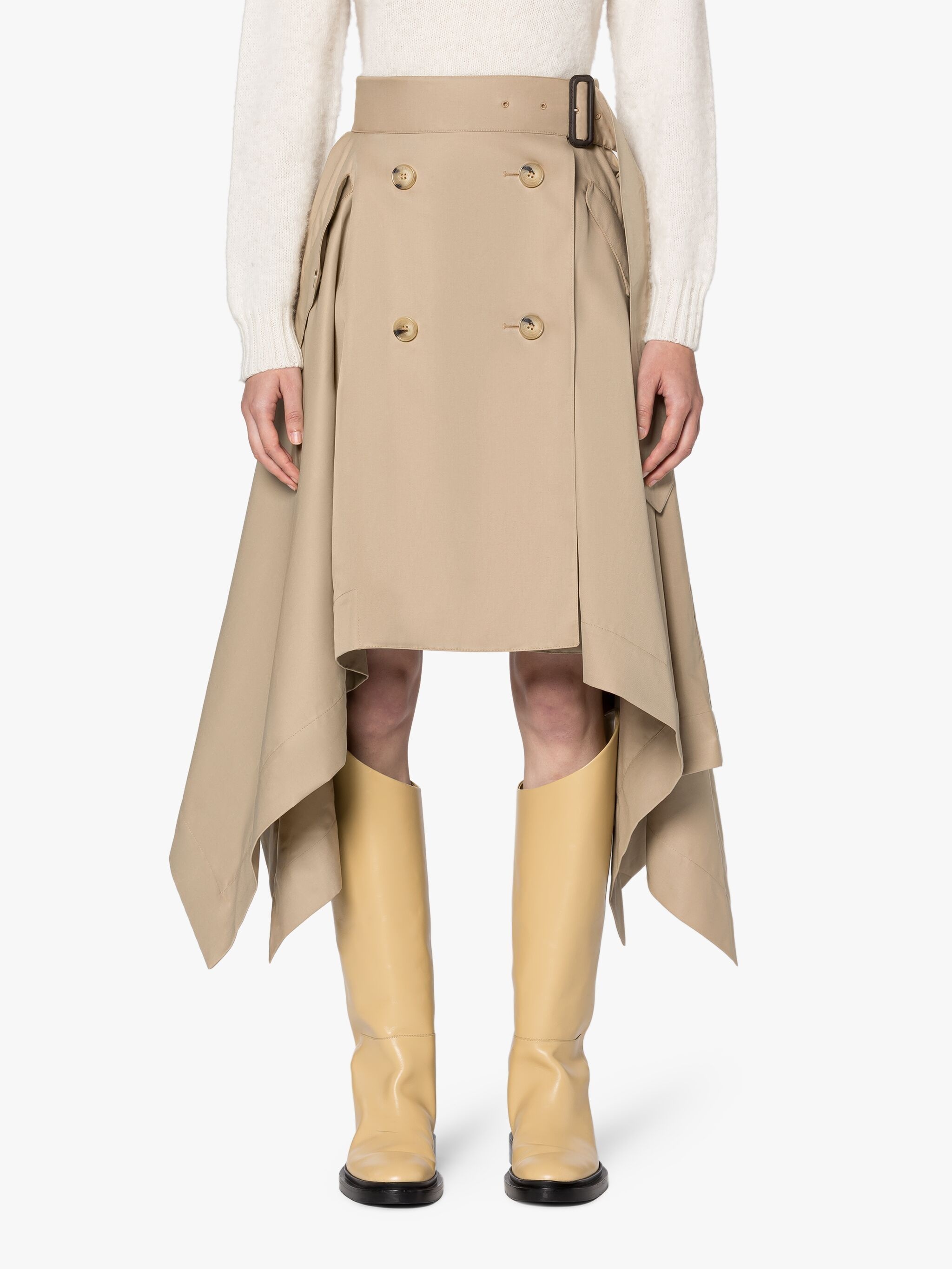 CECILA SAND COTTON SKIRT - 3