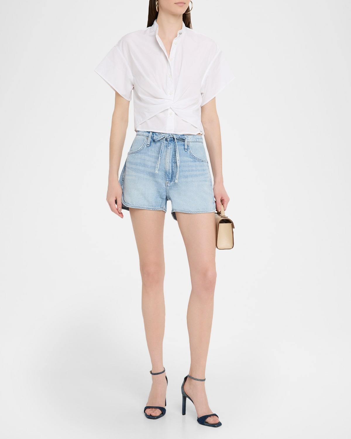 Ultra Featherweight Nolan Drawstring Denim Shorts - 2