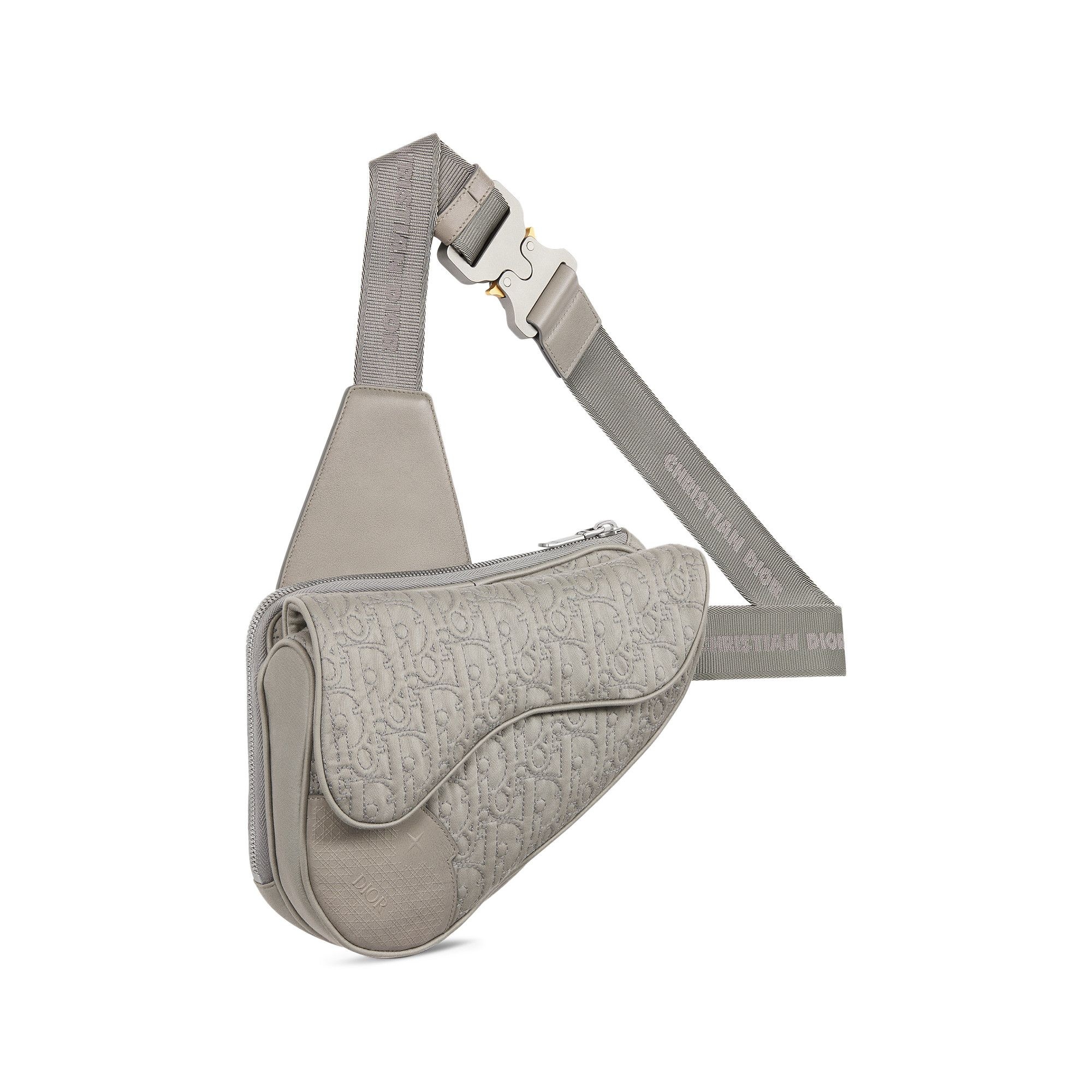 Dior x Stone Island Saddle Bag 'Grey' - 3