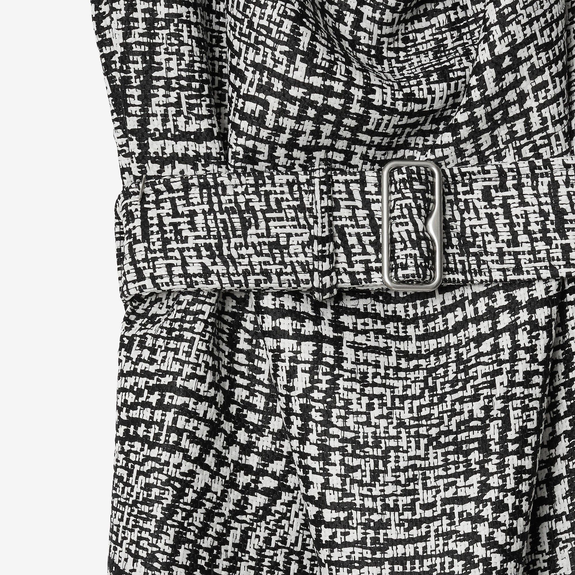 Warped Houndstooth Linen Blend Dress - 6