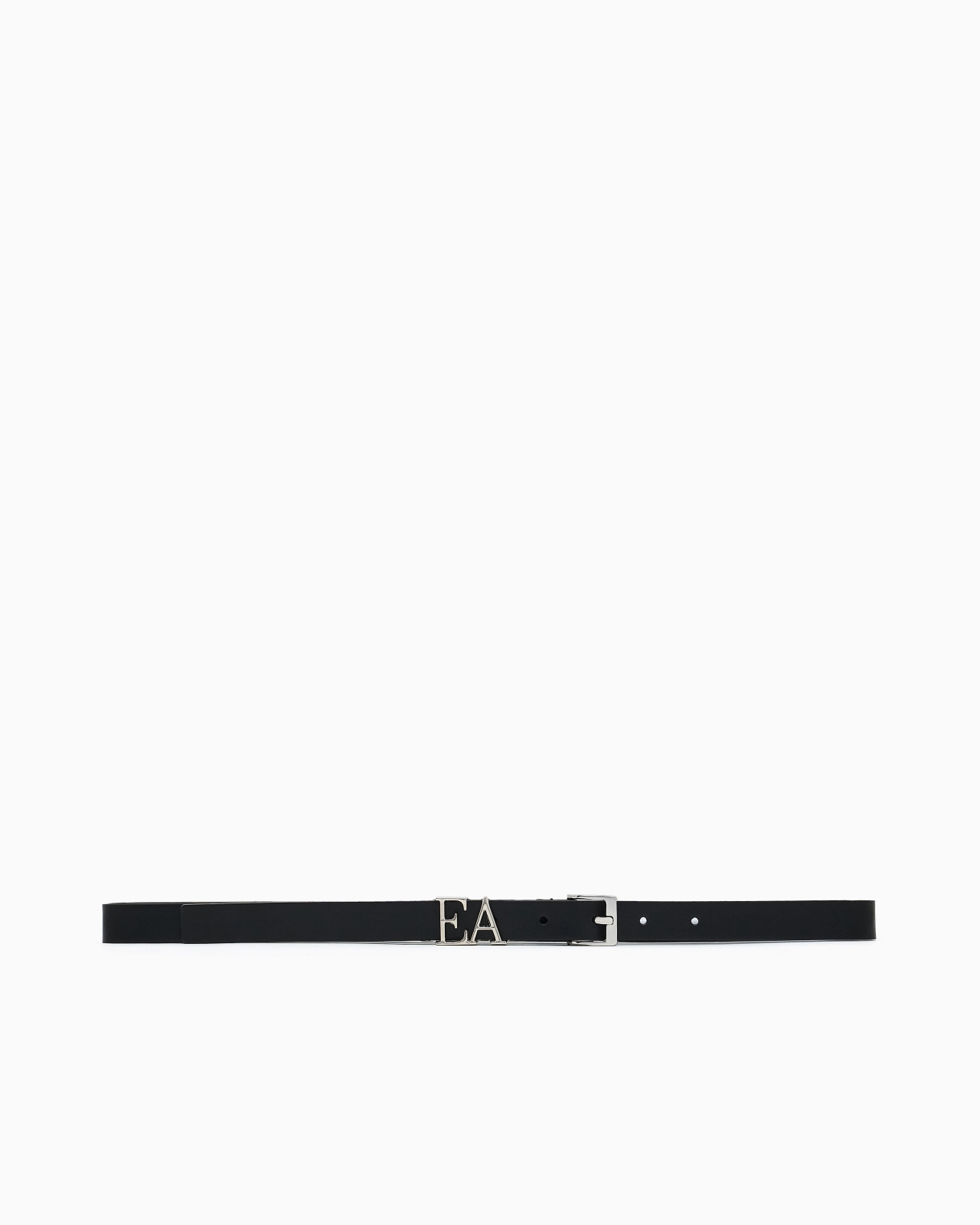 SMOOTH LEATHER BELT WITH MOULDED EA BUCKLE - 3