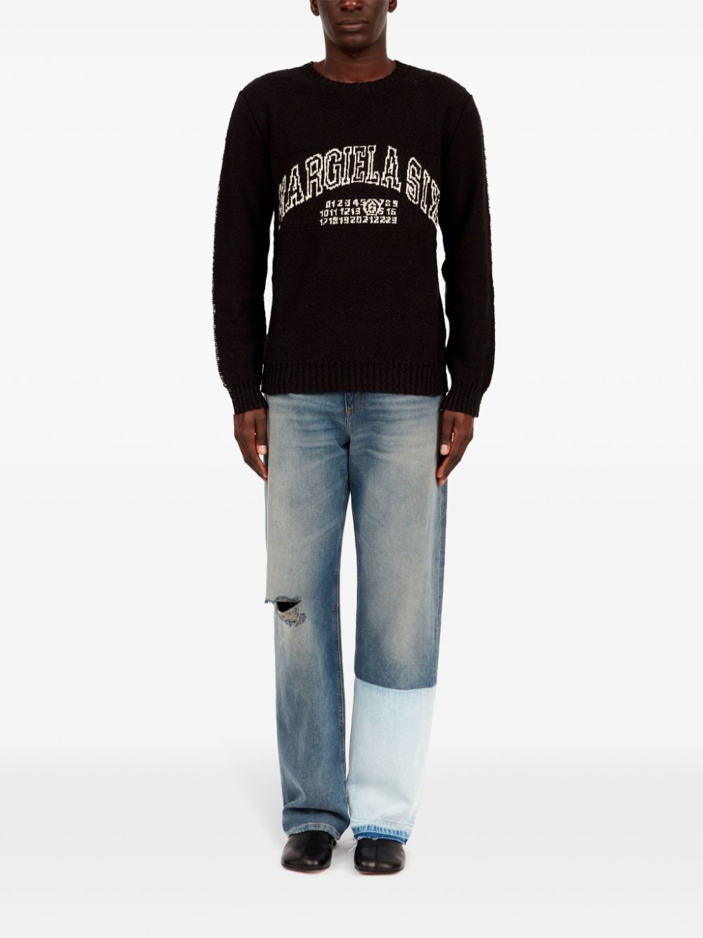 numbers-motif jumper - 2