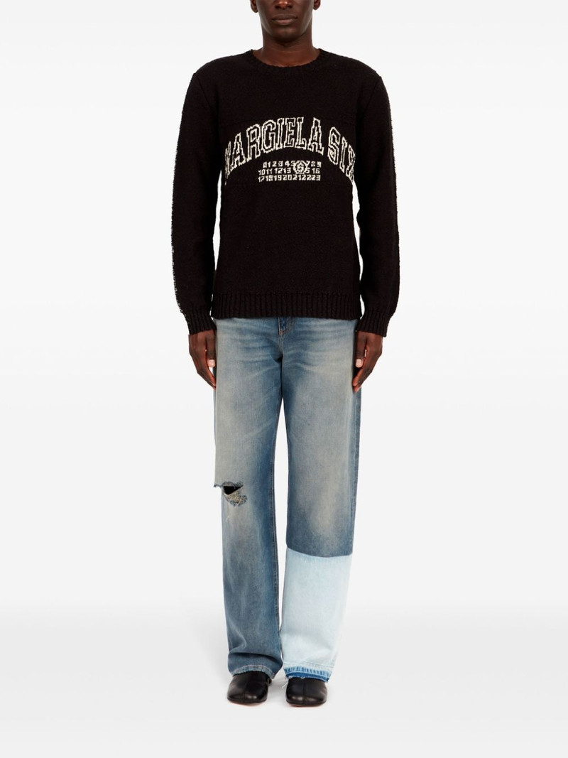 MM6 Maison Margiela numbers-motif jumper outlook