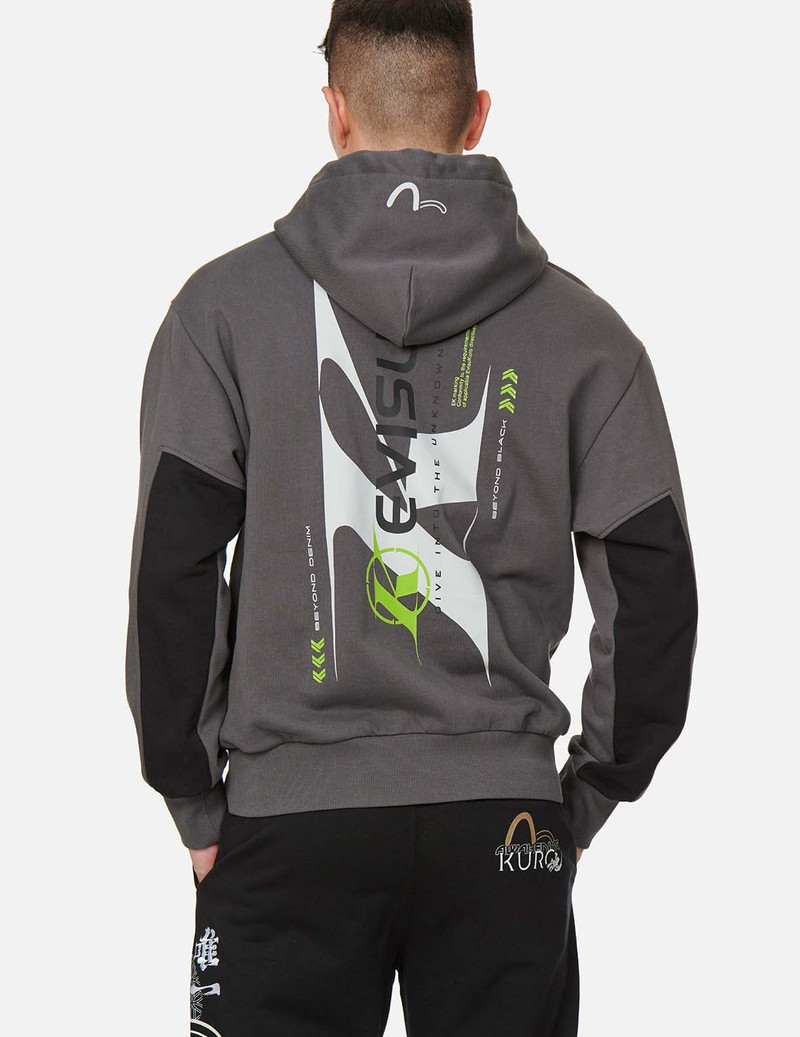 Color-Block Logo Print Hooded Sweatshirt 3