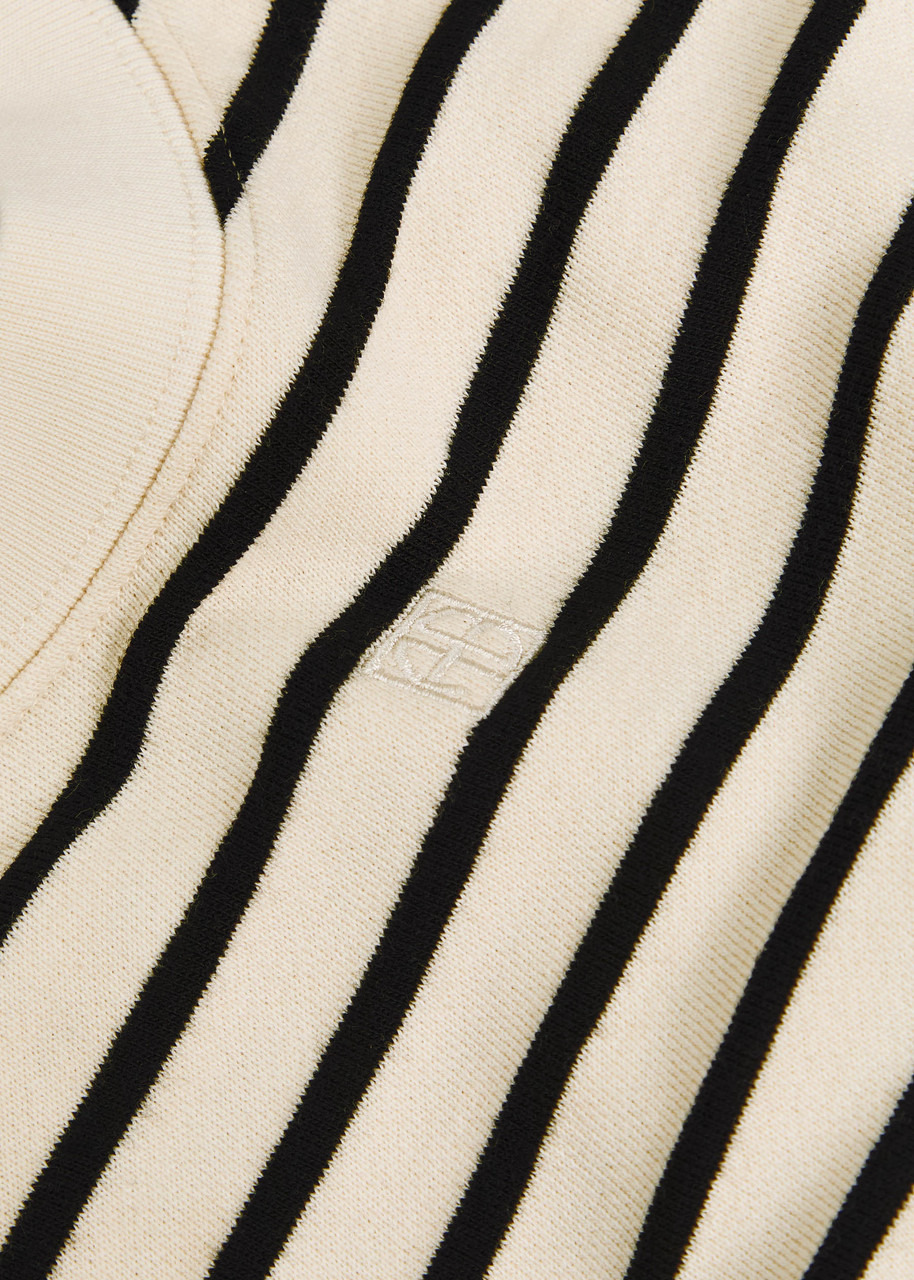 Anine Bing Dean Striped Cotton-blend Sweatshirt - 5