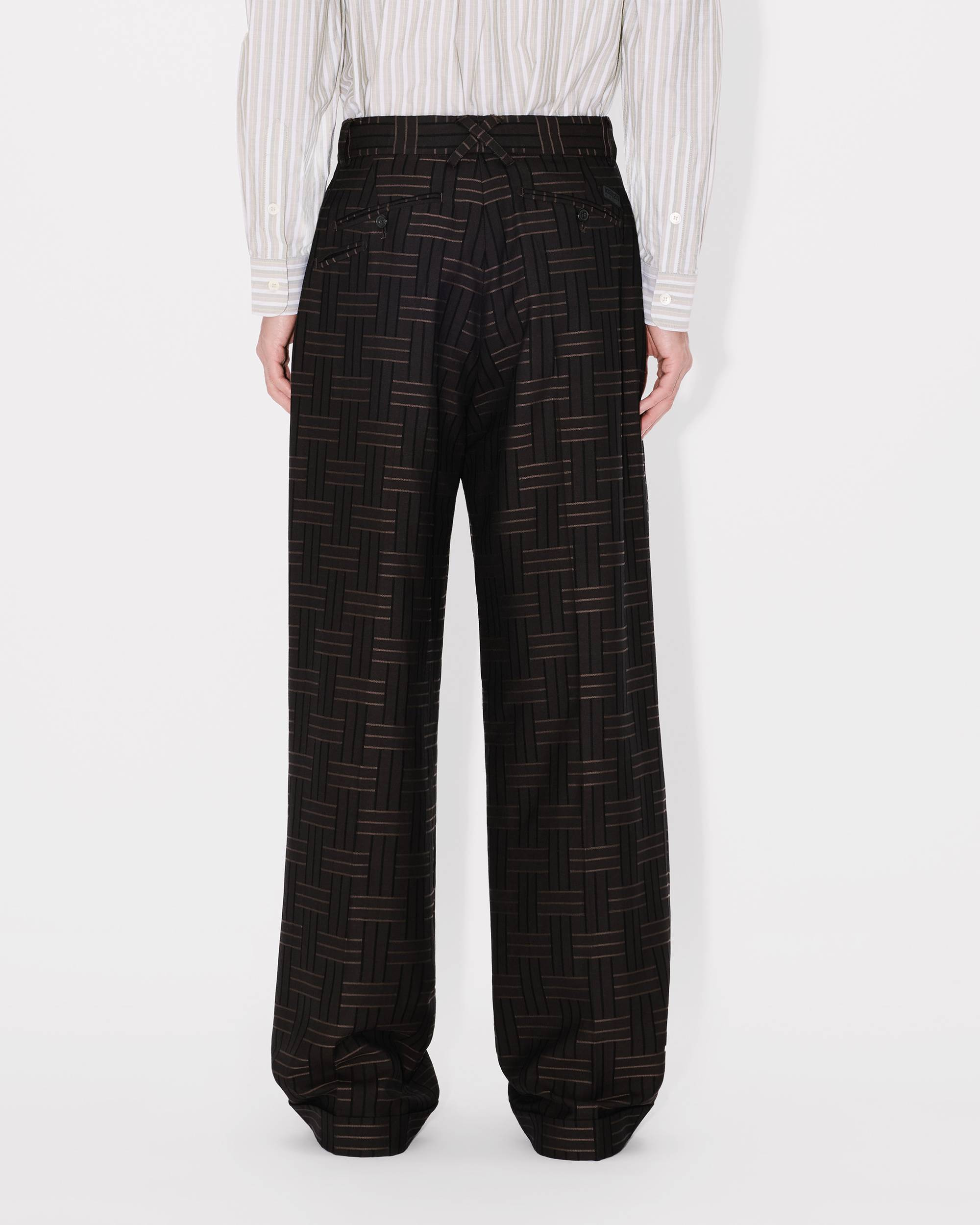 'KENZO Weave' pleated tailored pant - 5