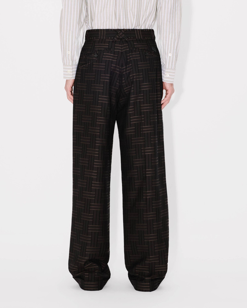 'KENZO Weave' pleated tailored pant 5