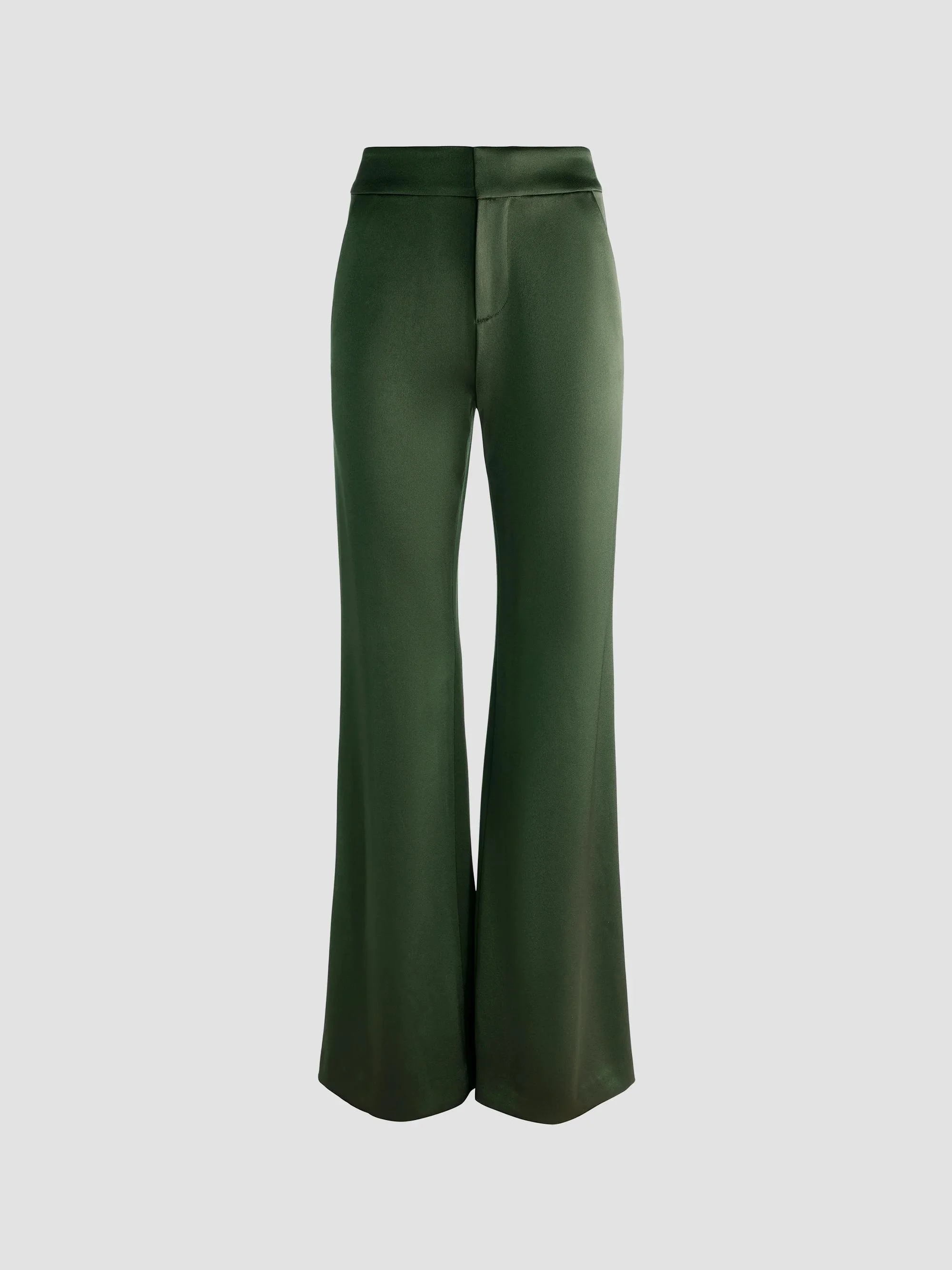 Women's Dylan High-Rise Wide-Leg Pants - Dark Fern - 1