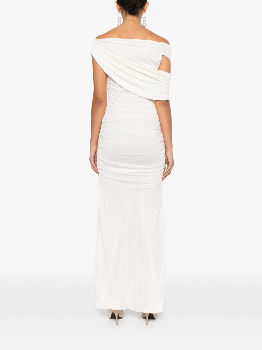 ruched maxi dress - 4