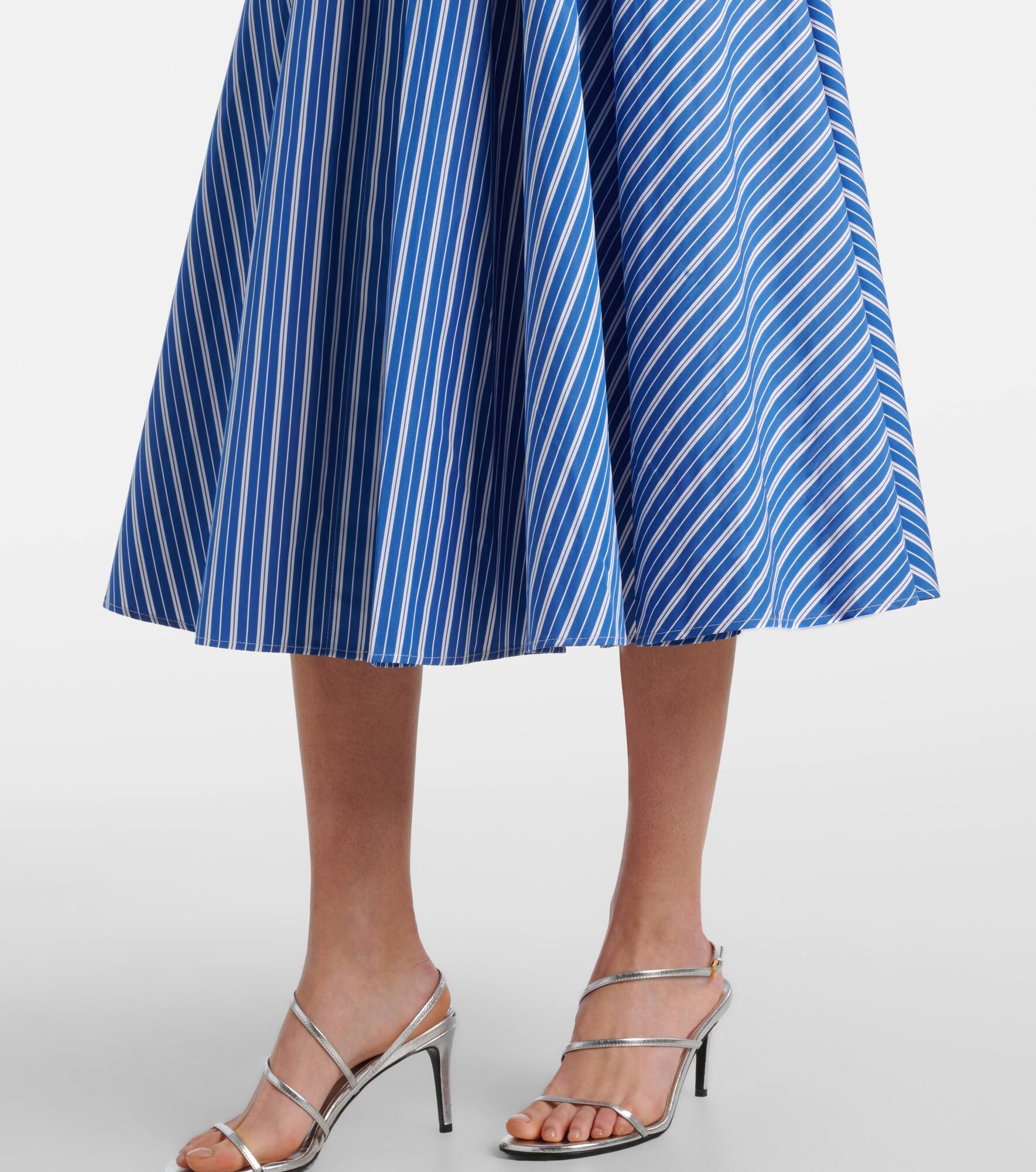 Striped cotton shirt dress - 5