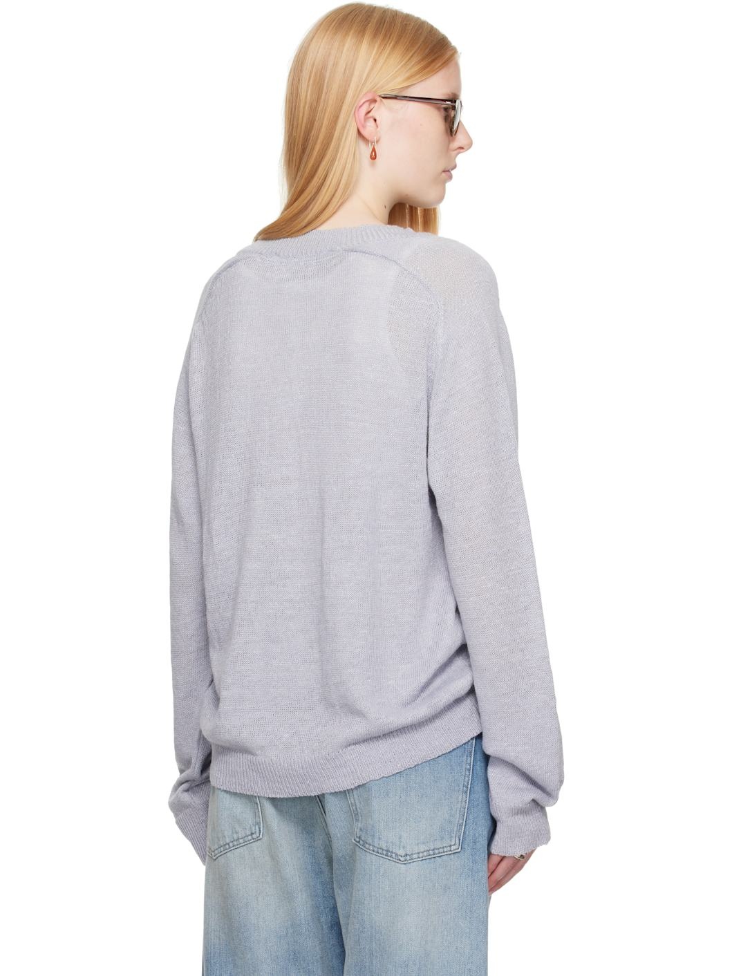 Blue Rue V-Neck Sweater - 3
