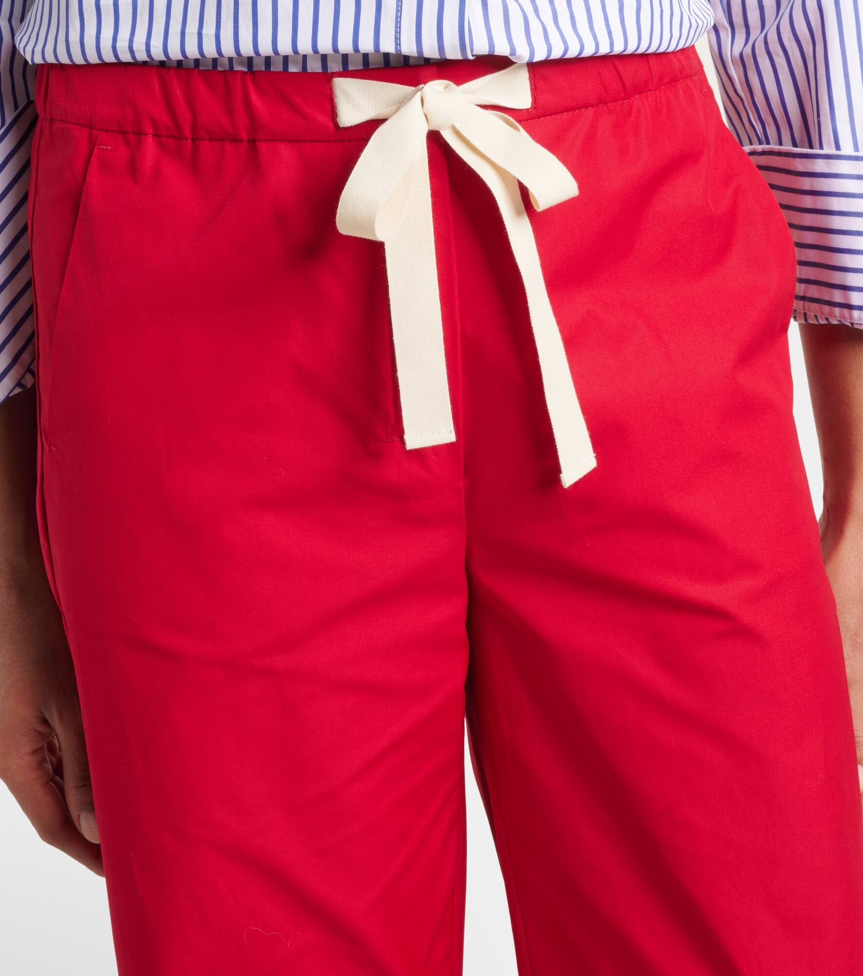Argento cotton wide-leg pants - 4