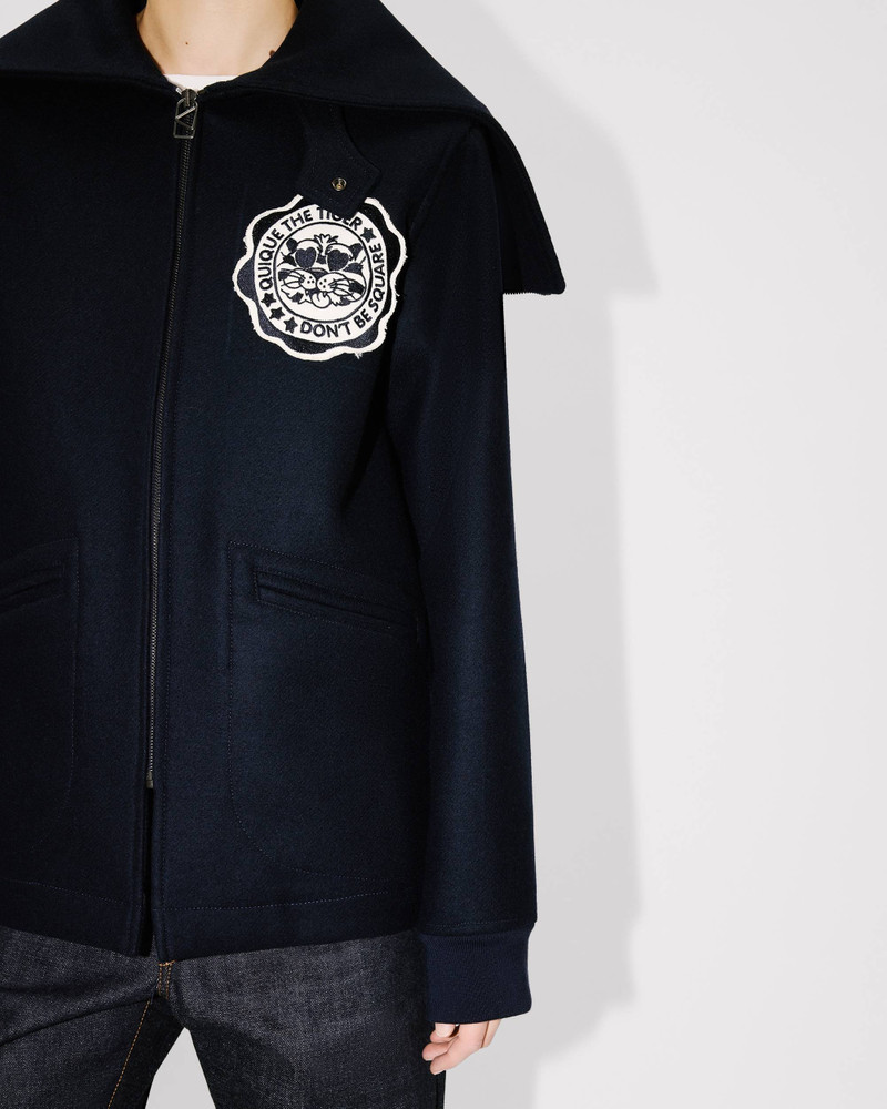 'KENZO Badges' peacoat in mixed wool 9
