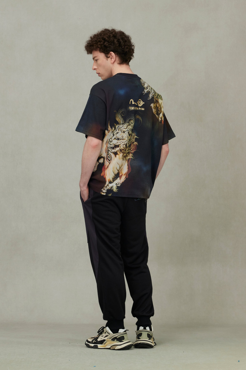 Hakutaku Print Loose Fit T-Shirt 6