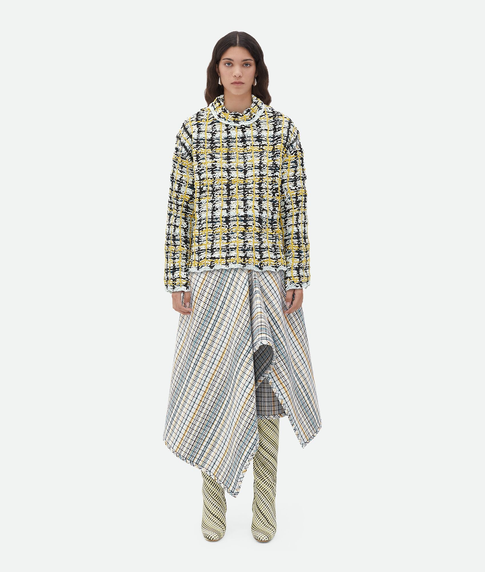 Embroidered Cotton Check Jumper - 1