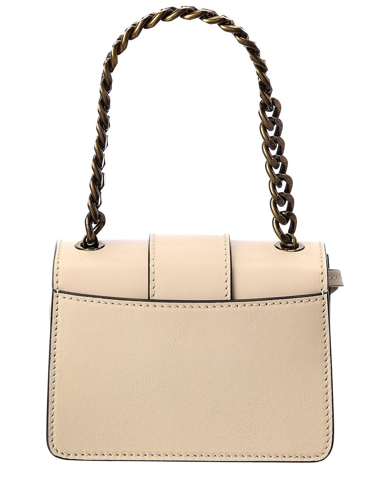 Moschino Moschino Padlock Detail Large Leather Crossbody outlook