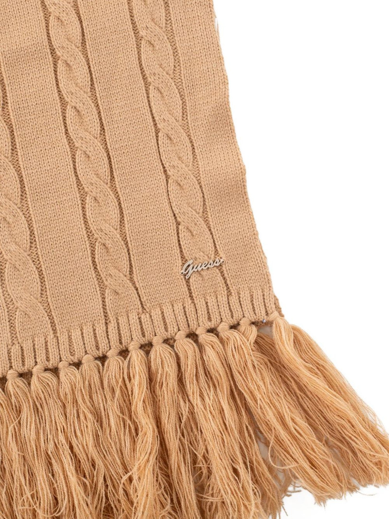 GUESS USA cable-knit scarf outlook