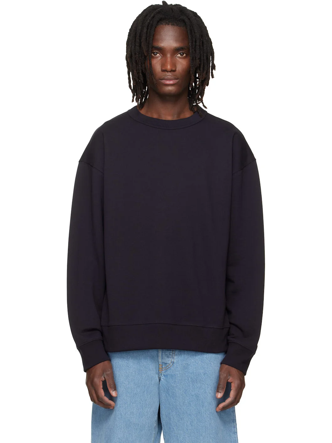 Navy Oversized Sweatshirt - 1