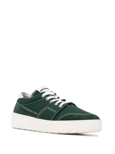 AMI Paris logo patch low-top sneakers outlook