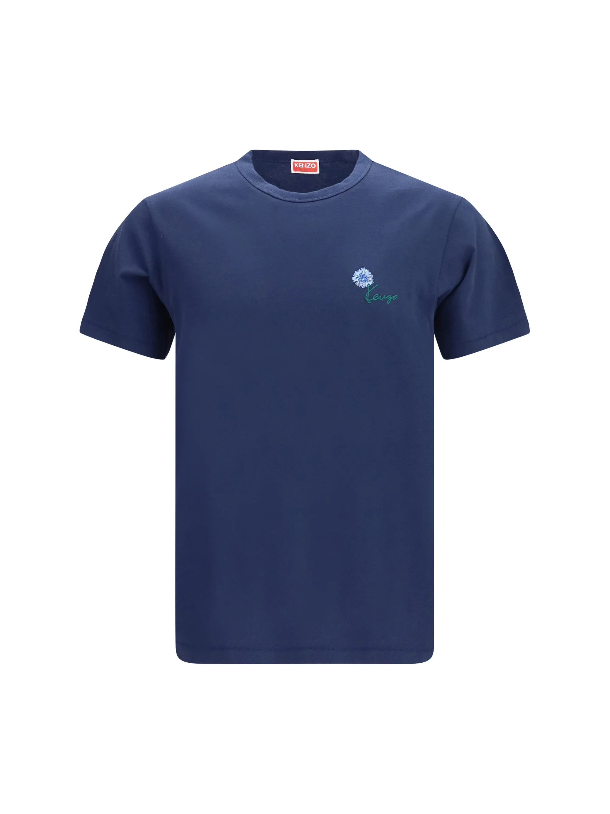 Kenzo Men Kenzo Tulip Embroidered Cotton T-Shirt - 1