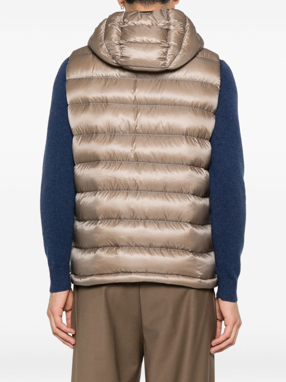 hooded padded gilet - 4