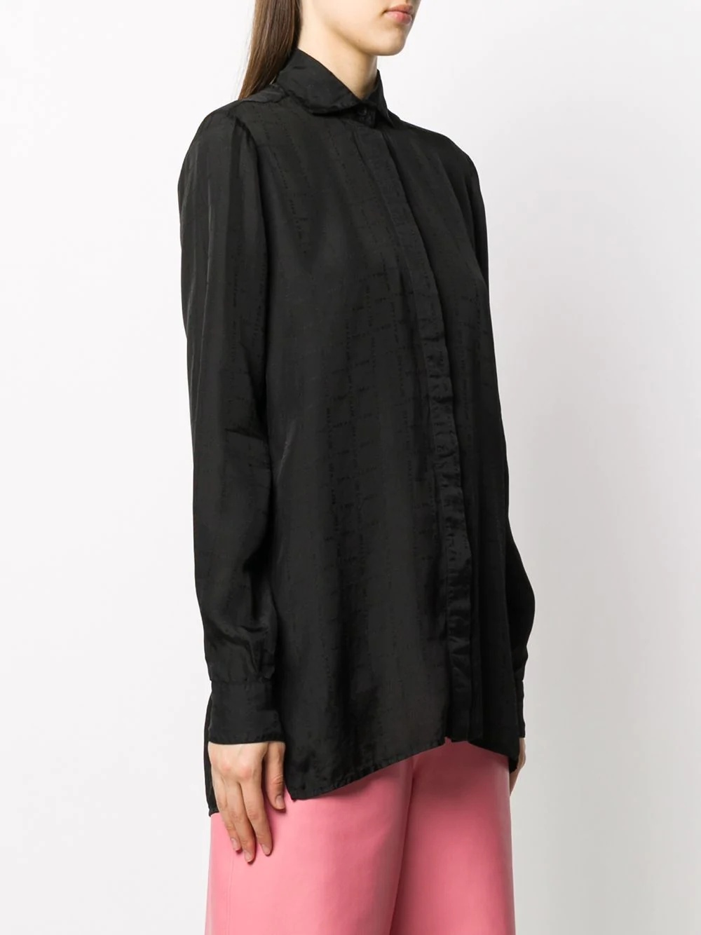 oversized long-sleeved shirt - 3