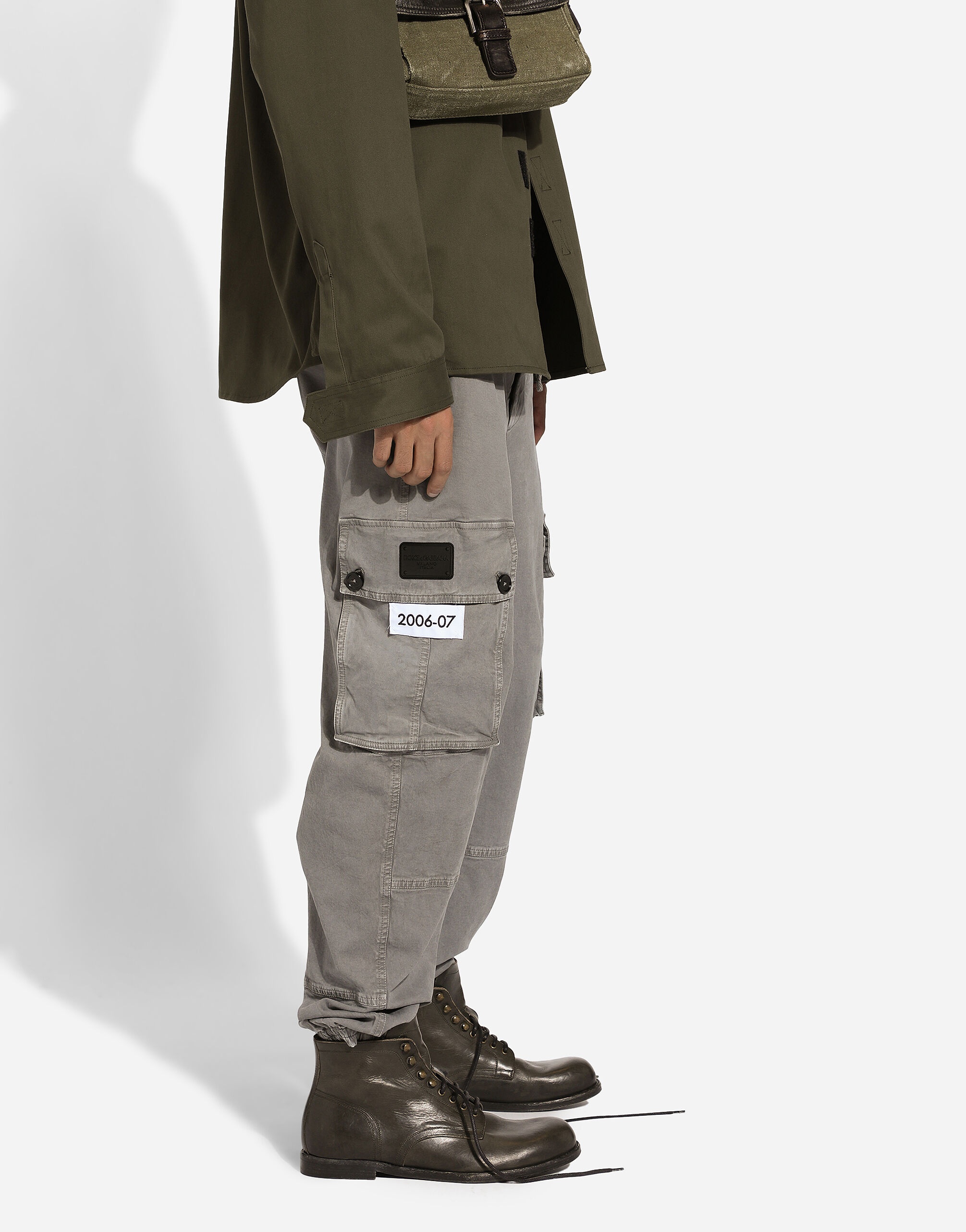 Cotton cargo pants - 3