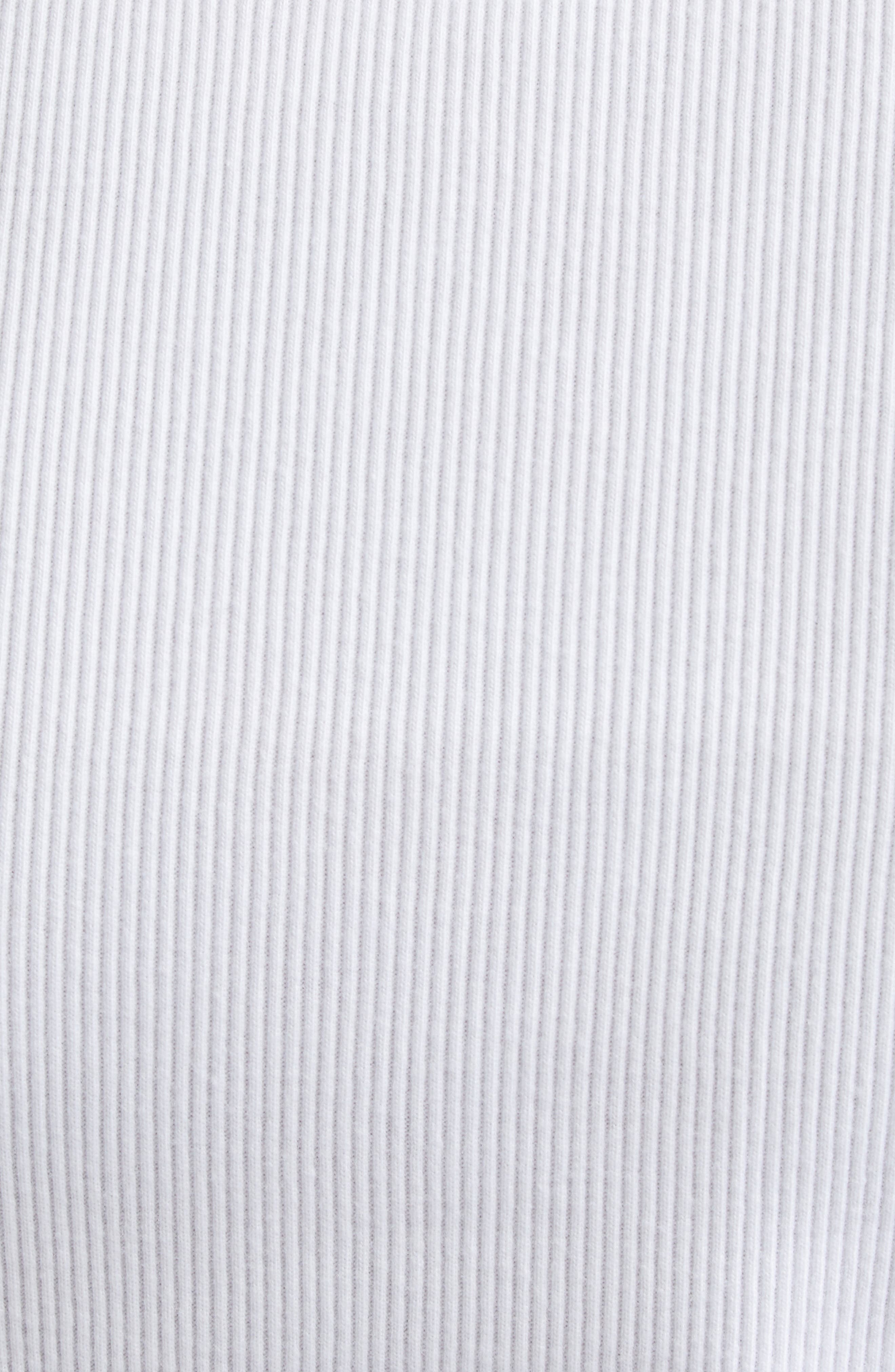 Sacai Embroidered Logo Rib Tank in White at Nordstrom - 7