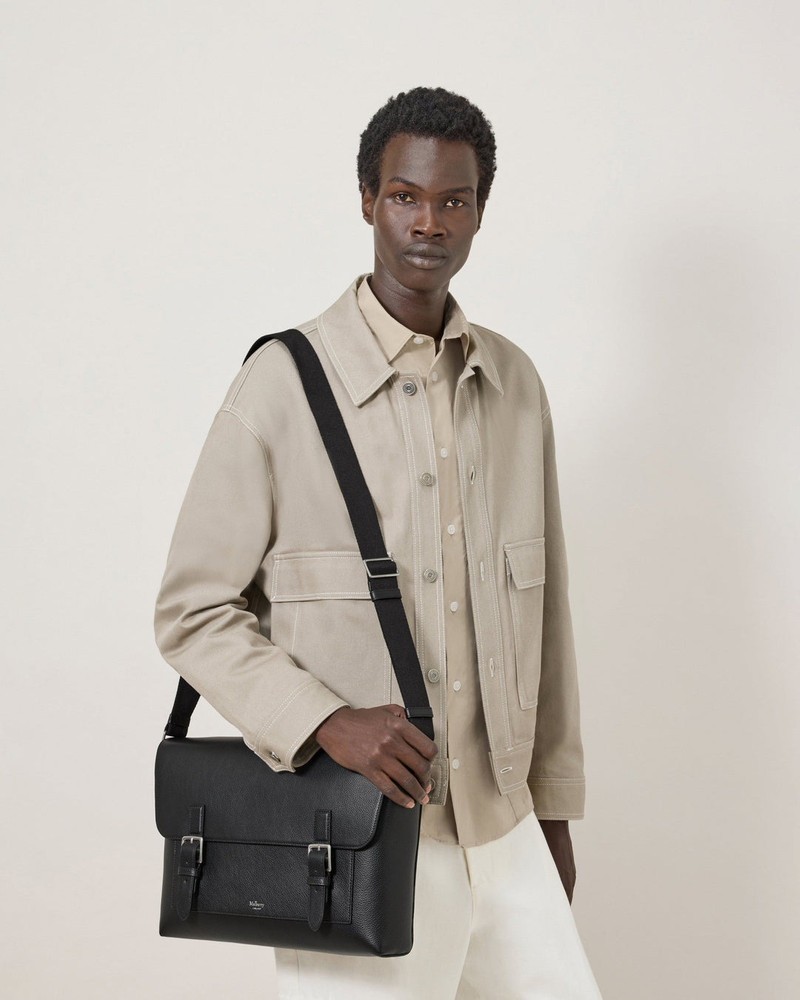 Mulberry Chiltern Crossbody Messenger Black Small Classic Grain outlook