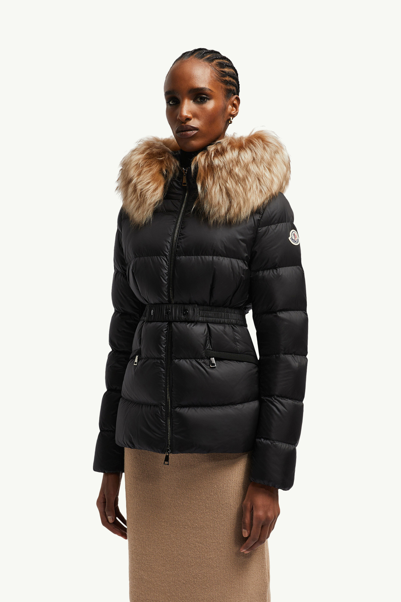 Boed Hooded Shearling-Trimmed Short Down Jacket - 3