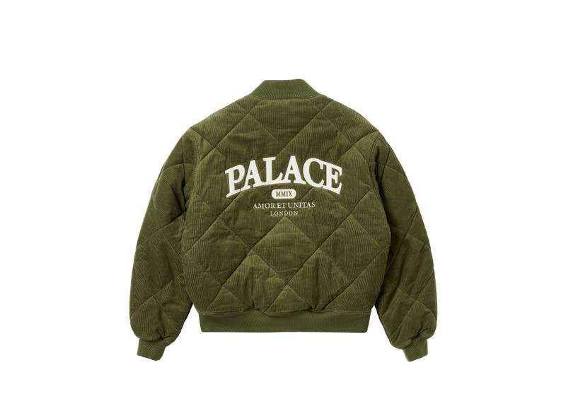 PALACE QUILTED JACKET THE DEEP GREEN outlook