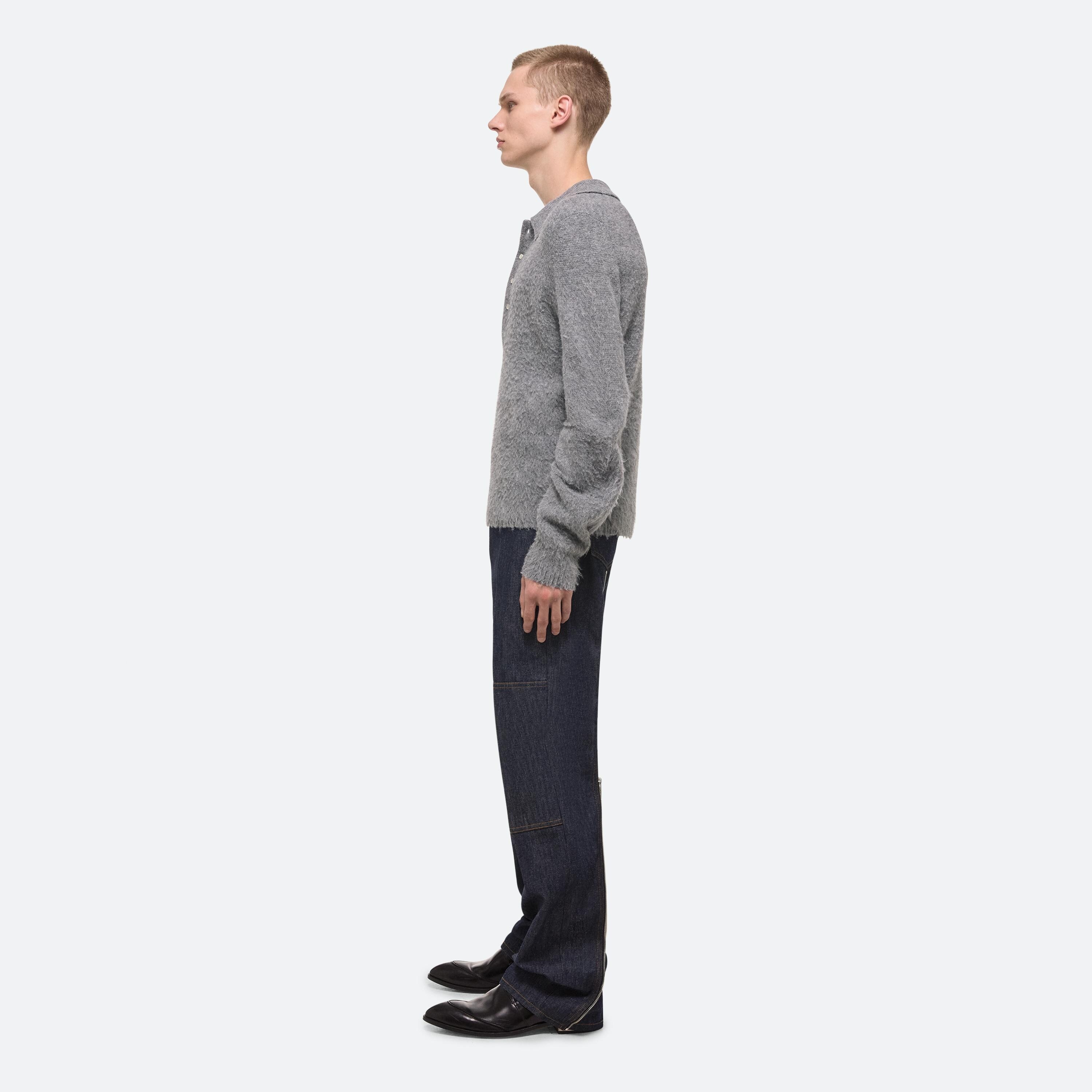 APEX BRUSHED POLO SWEATER - 6