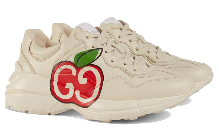 (WMNS) Gucci Rhyton 'GG Apple - Ivory' 609343-DRW00-9522 - 2