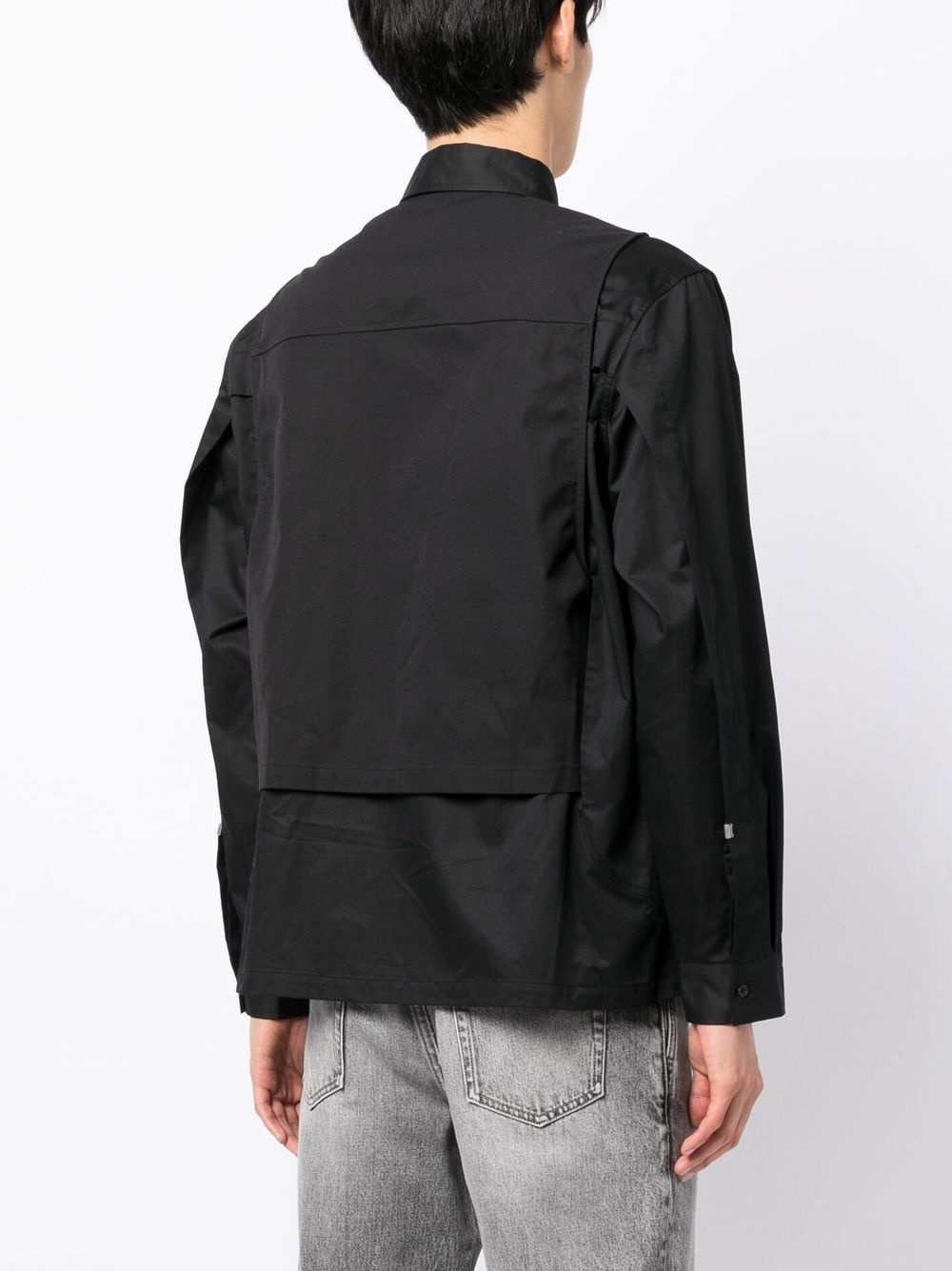 long-sleeved layered shirt - 4