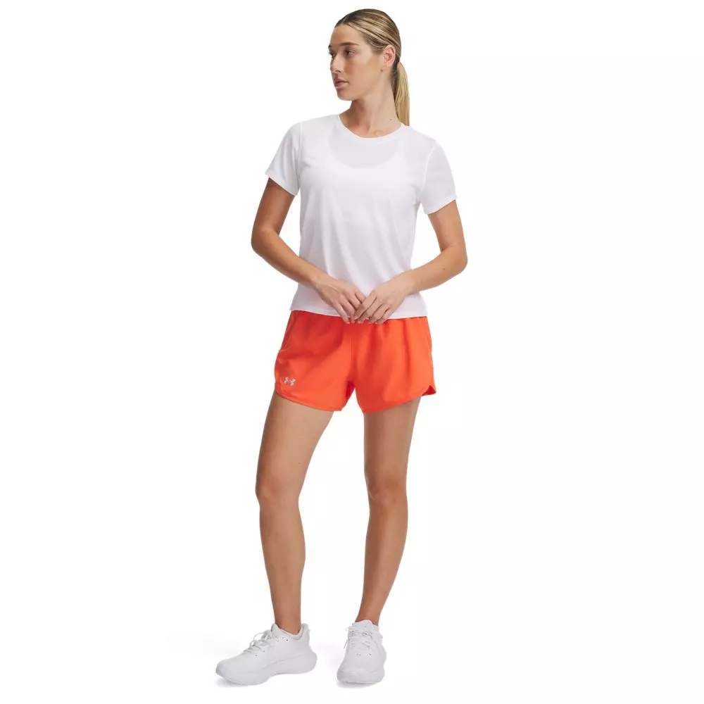 Women's Fly-By 3" Shorts -Fire Red - 3