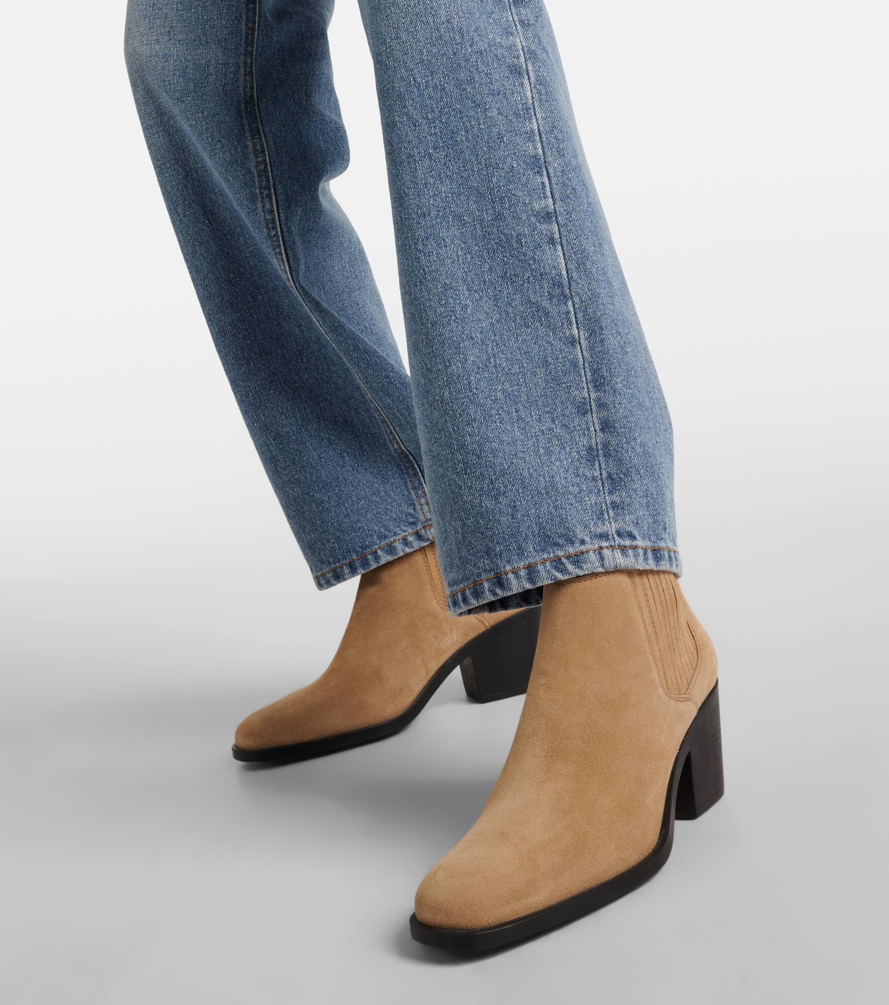 Suede ankle boots - 4