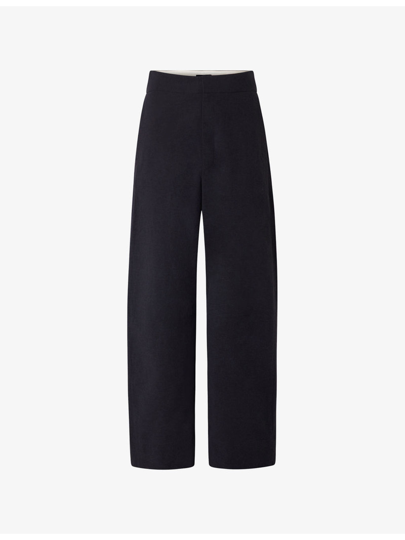 Hawk Straight-Leg High-Rise Crepe Trousers 1