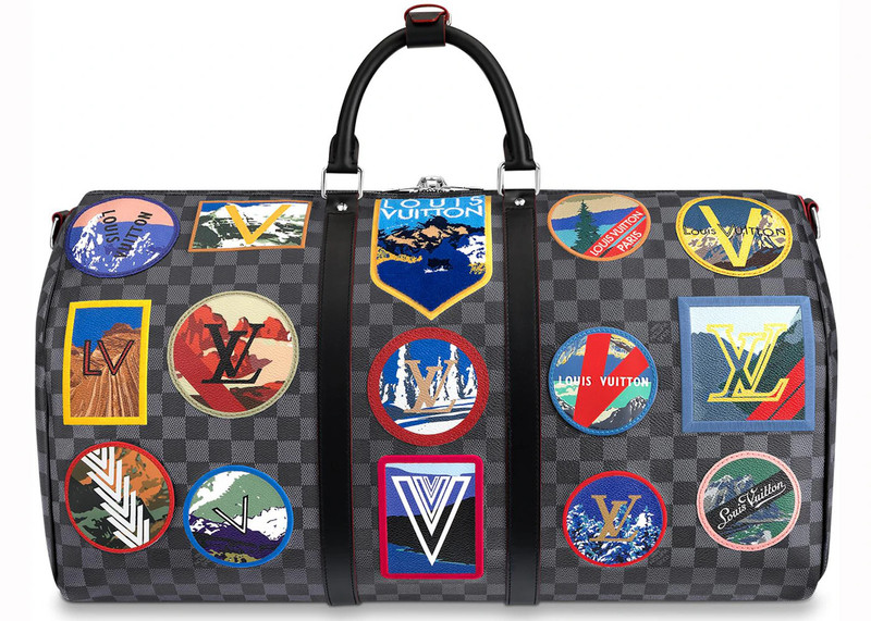 Louis Vuitton Louis Vuitton Keepall Bandouliere Damier Graphite Alps 55 Black/Grey outlook