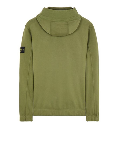 Stone Island 62051 COTTON FLEECE_GARMENT DYED OLIVE GREEN outlook