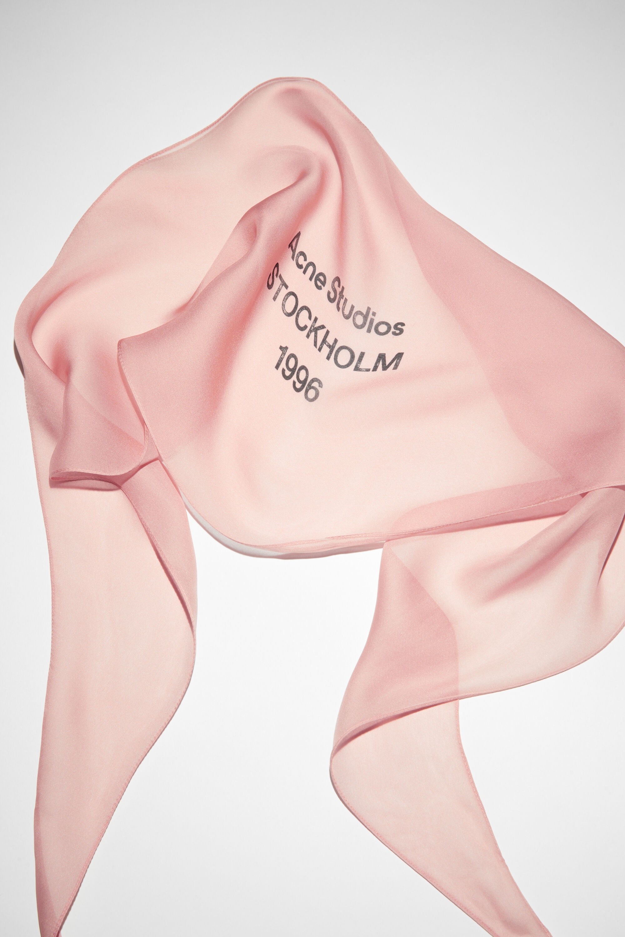 Silk scarf - Rose pink - 4