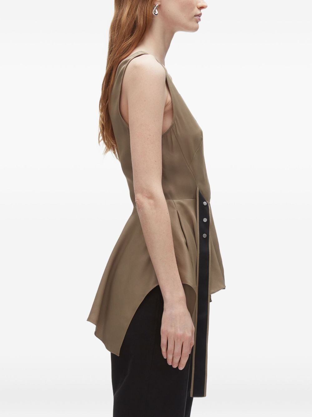 V-neck peplum top - 5