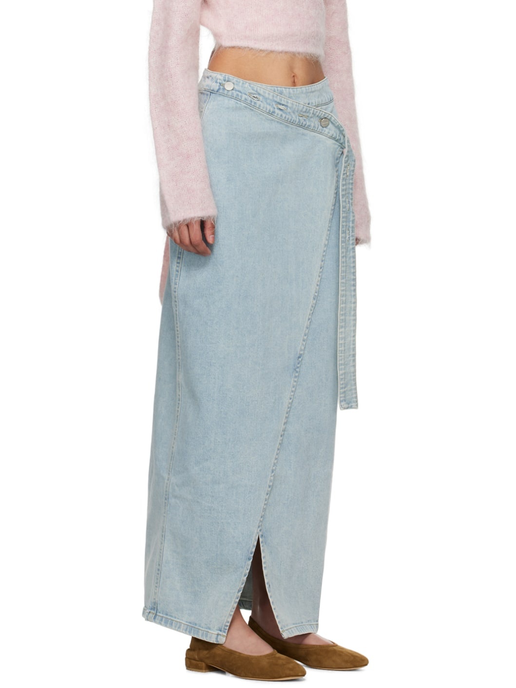 Blue Briela Denim Maxi Skirt - 2