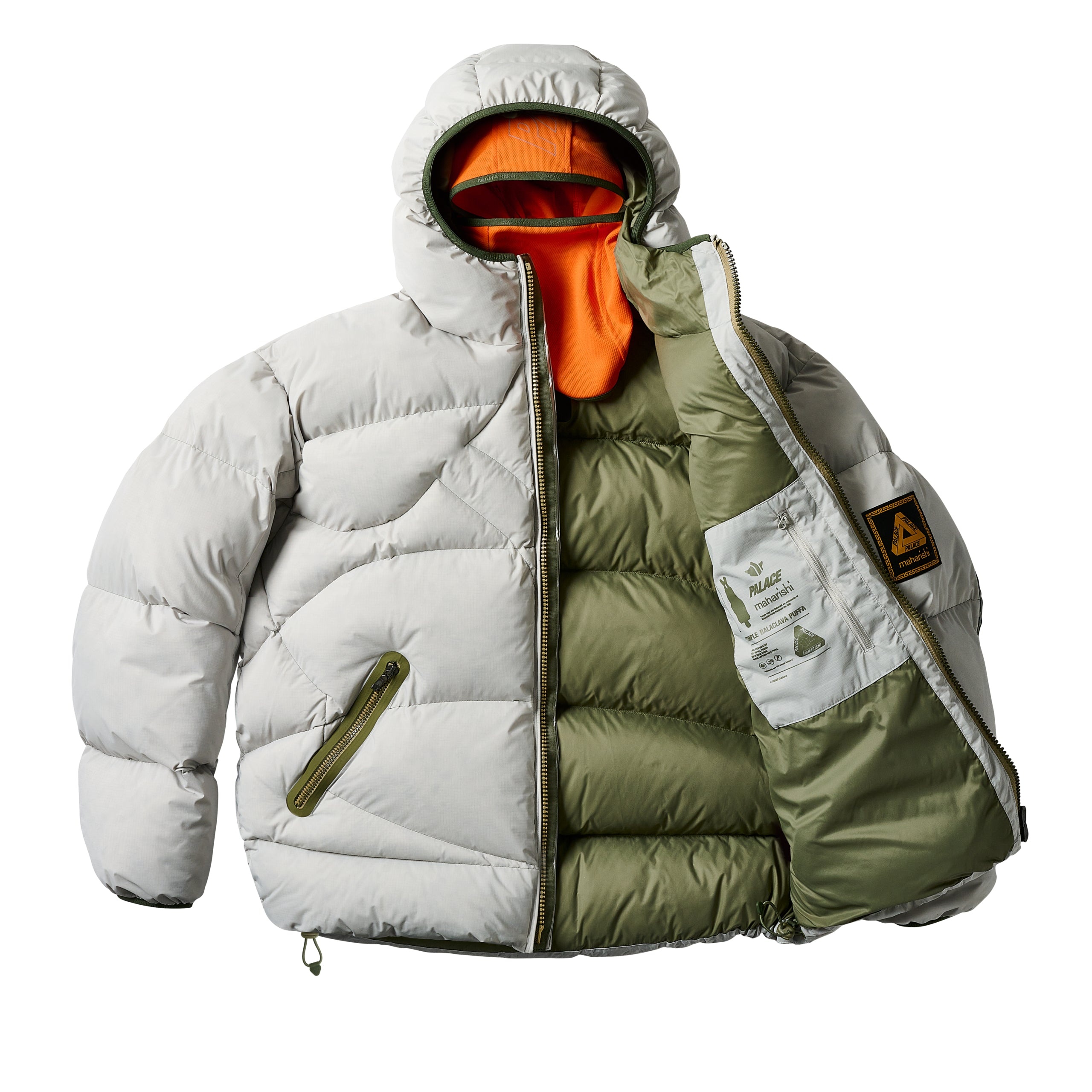 PALACE MAHARISHI TEMPLE PUFFA JACKET ICE - 3