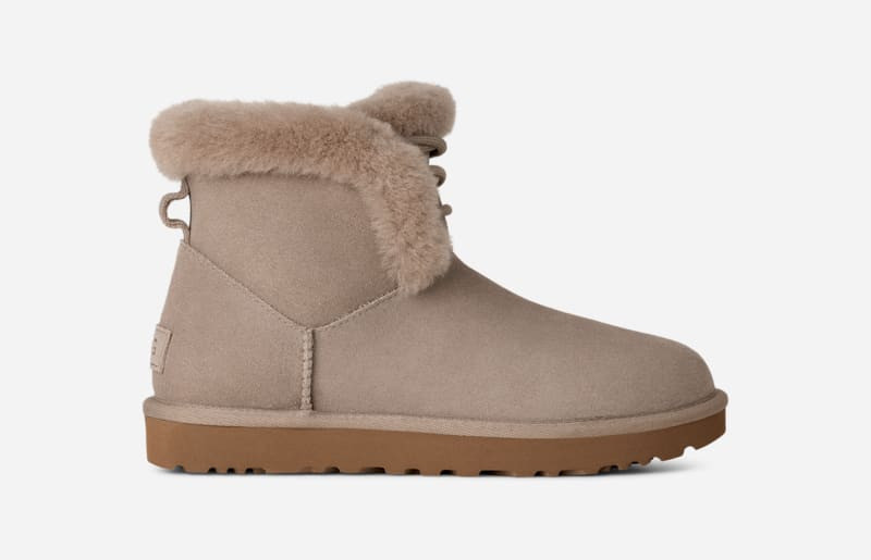 ® Women's Classic Mini Posy Sheepskin Classic Boots in Cobble Grey 1