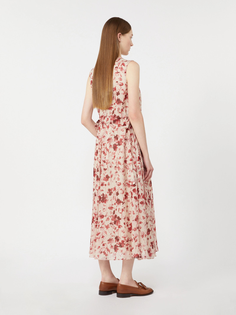 ALIBI Printed ramie canvas dress - PINK 4