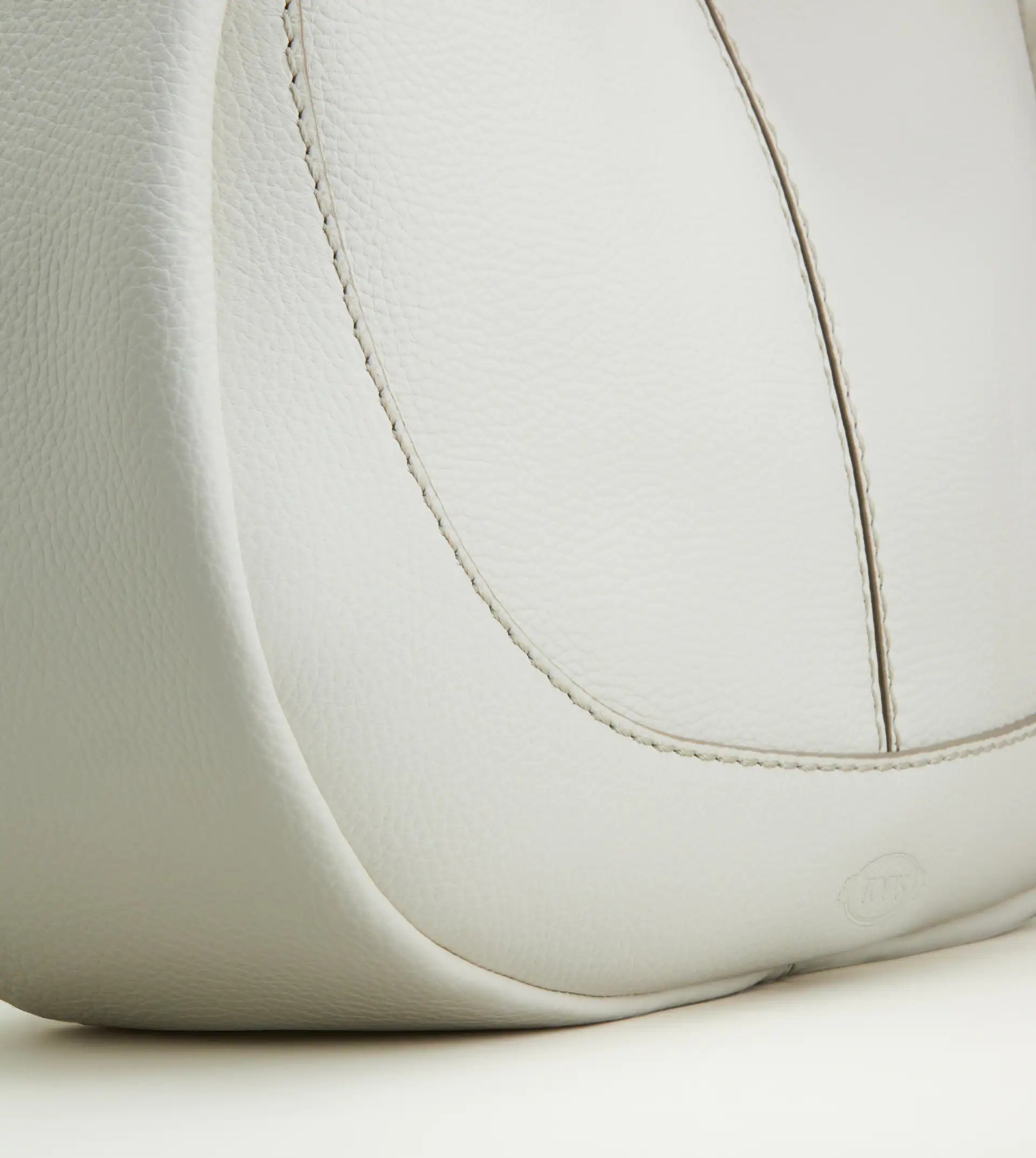 TOD'S SHIRT HOBO BAG MEDIUM - WHITE - 4